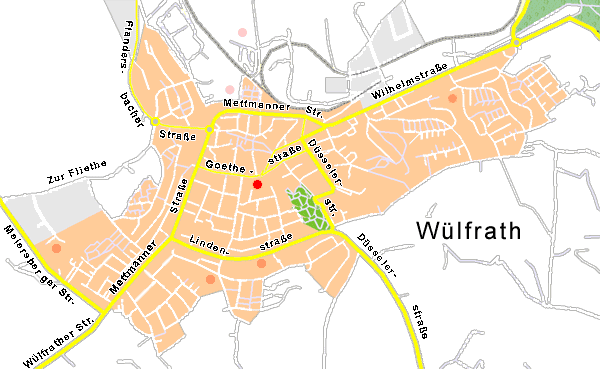 Anfahrtskizze zur Goethestraße